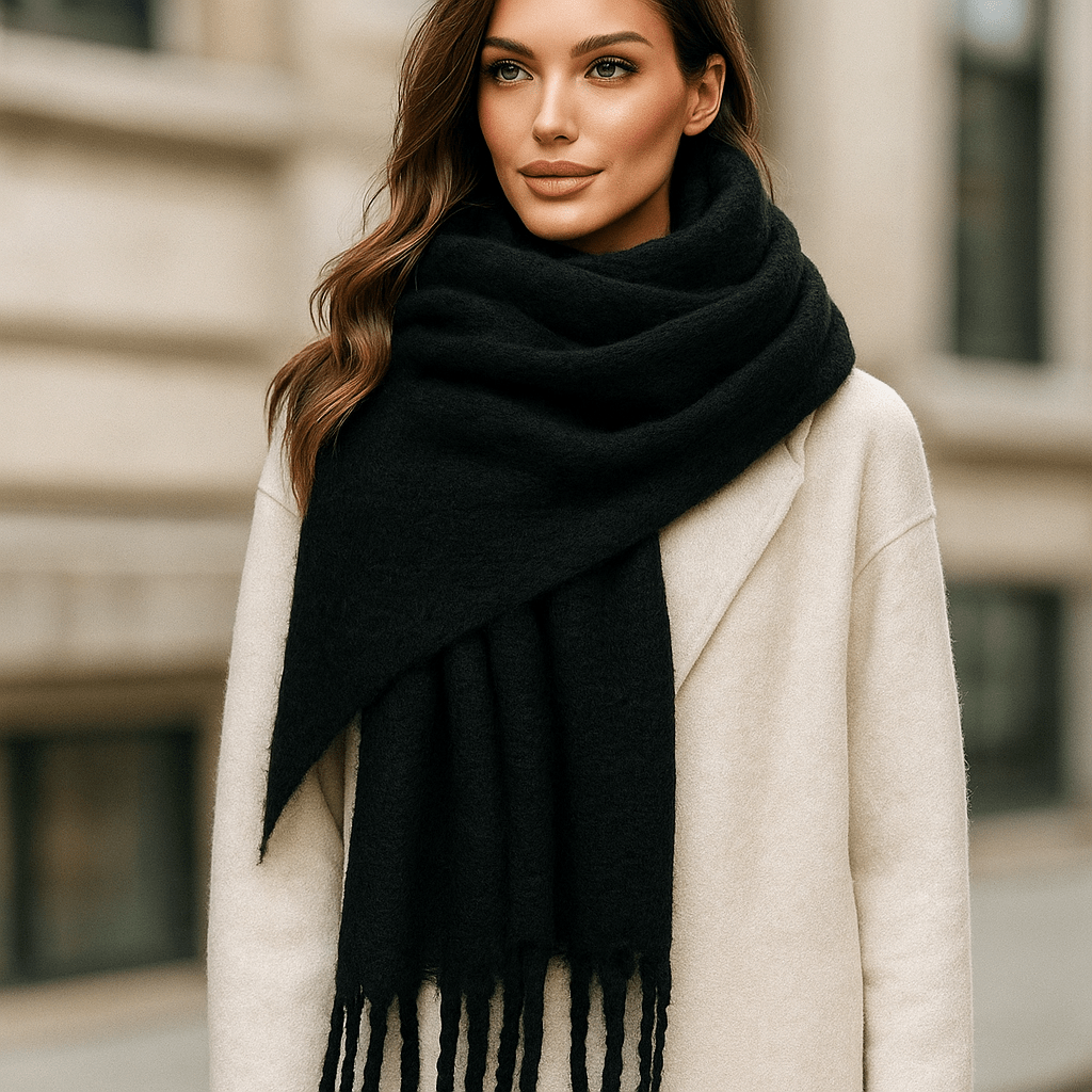 Pehmeä ja Tyylikäs Ruudullinen Huivi – Elira - EmiyoSuomi - Huivit