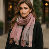 Pehmeä ja Tyylikäs Ruudullinen Huivi – Liora - EmiyoSuomi - Huivit