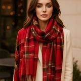 Pehmeä ja Tyylikäs Ruudullinen Huivi – Liora - EmiyoSuomi - Huivit