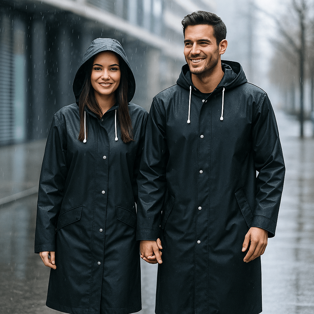 Pitkä vedenpitävä unisex - sadetakki - EmiyoSuomi - Takit - Miehet