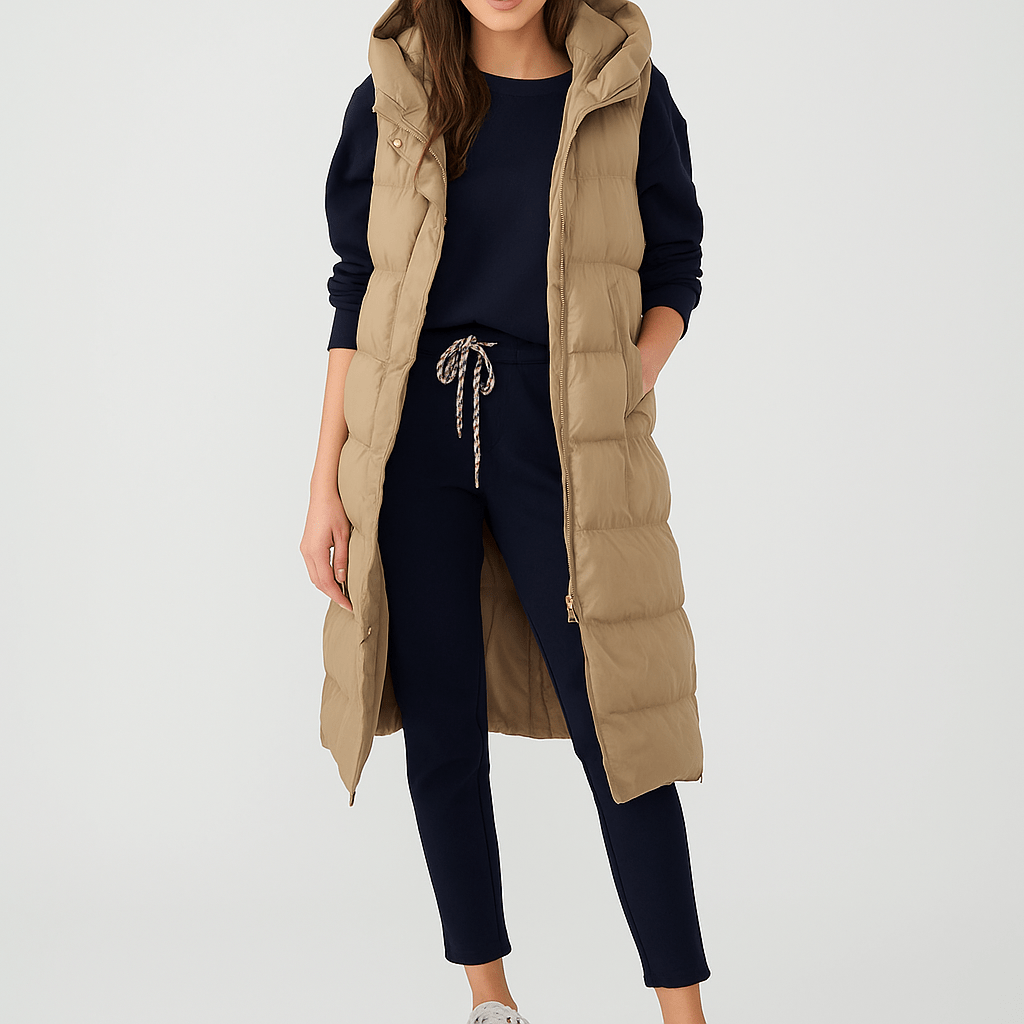 Pitkä Veste Takki - Kevyt - Tuulenpitävä - Tyylikäs Mukavuus - EmiyoSuomi - Naisten liivi