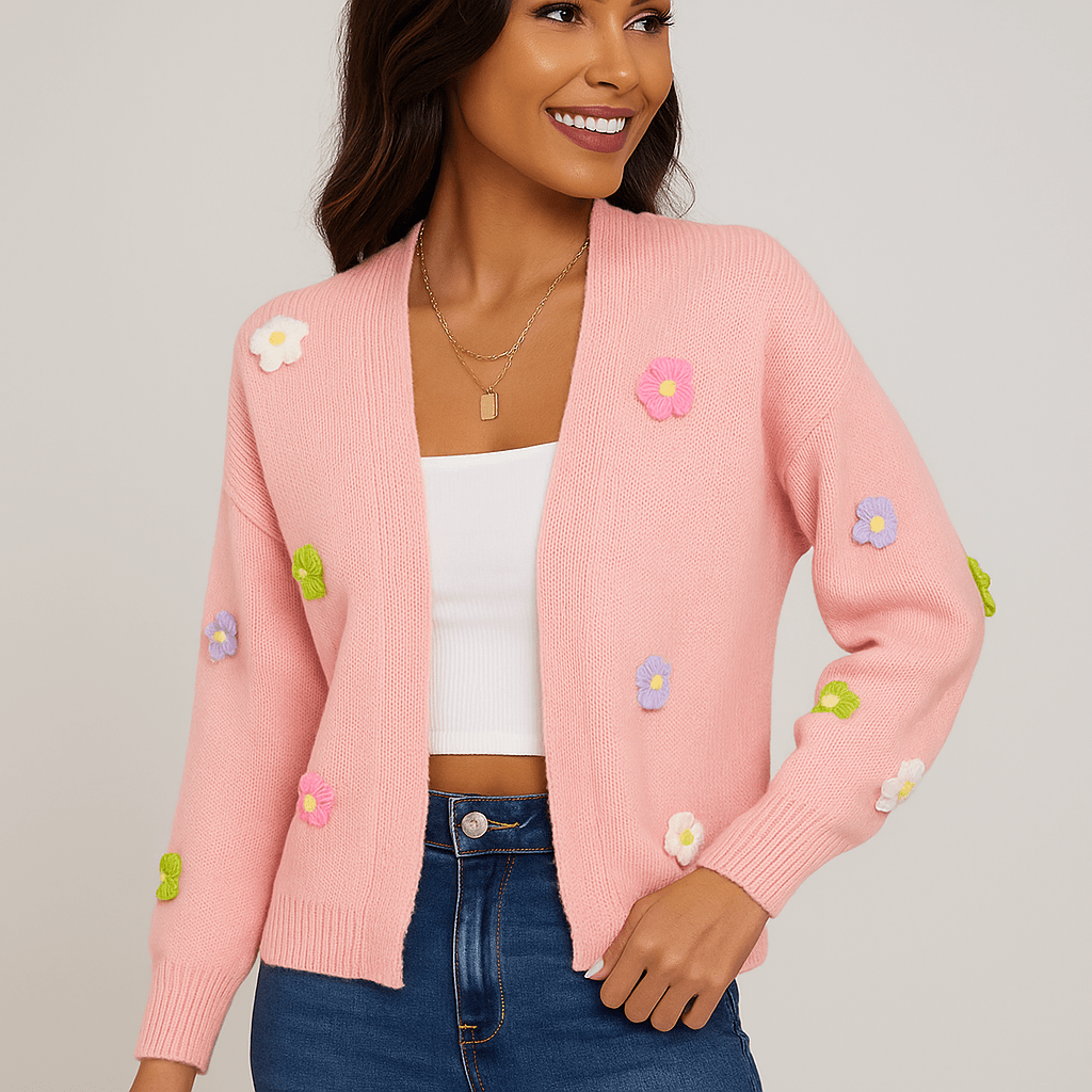 Pitkähihaiset Cardigan - Avoin Etu - Mukavuus & Tyyli - EmiyoSuomi - Neuleet