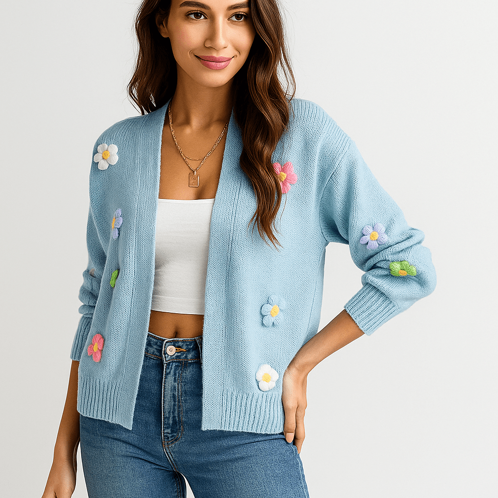 Pitkähihaiset Cardigan - Avoin Etu - Mukavuus & Tyyli - EmiyoSuomi - Neuleet