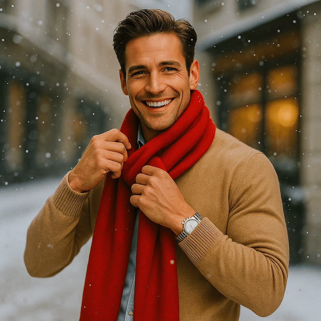 Punainen Kashmir - huivi – Ajaton Eleganssi ja Lämpö - EmiyoSuomi - Huivit