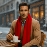 Punainen Kashmir - huivi – Ajaton Eleganssi ja Lämpö - EmiyoSuomi - Huivit