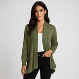 Rentouttava neulecardigan - avoin malli - hengittävä ja mukava - EmiyoSuomi - Neuleet