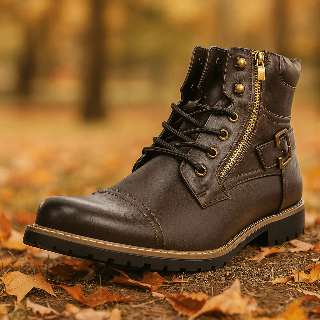 Rhion - Aito Nahka Moottoripyöräkengät - Kestävä Mukavuus - Turvallisuus - EmiyoSuomi - Saappaat Nainen