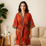 Rosewood Charm – Ylellinen Puuvillainen Kylpytakki Ajattomalla Eleganssilla - EmiyoSuomi - Kylpytakit