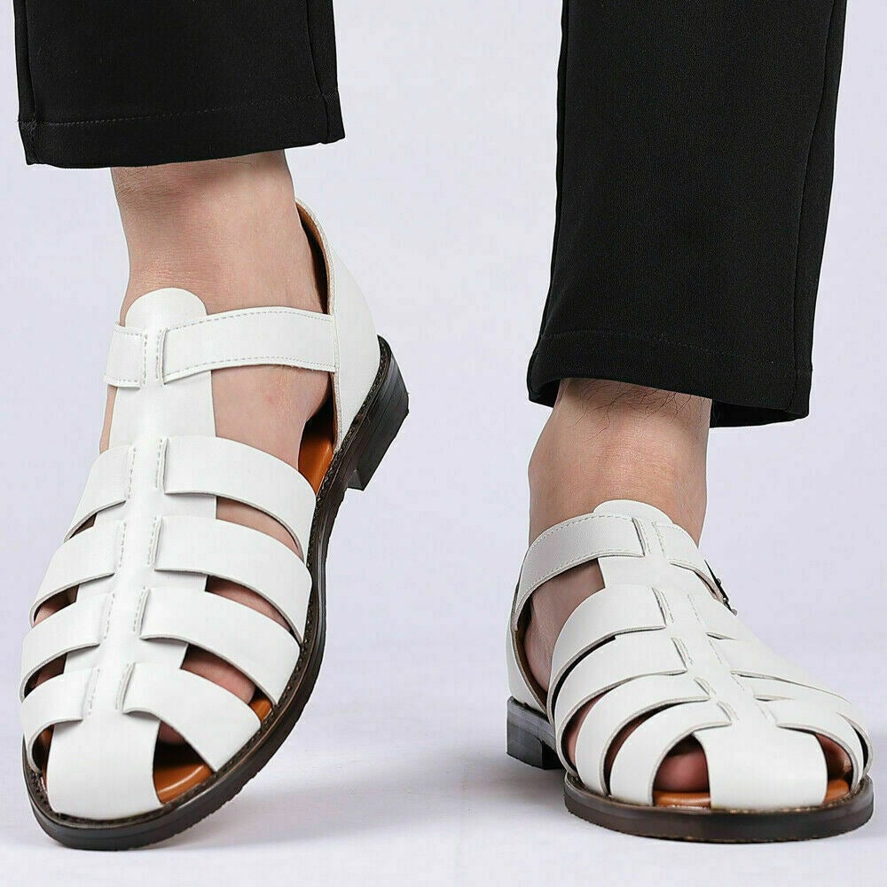 Miesten kalastussandaalit - Nahka - Hengittävä - EmiyoSuomi