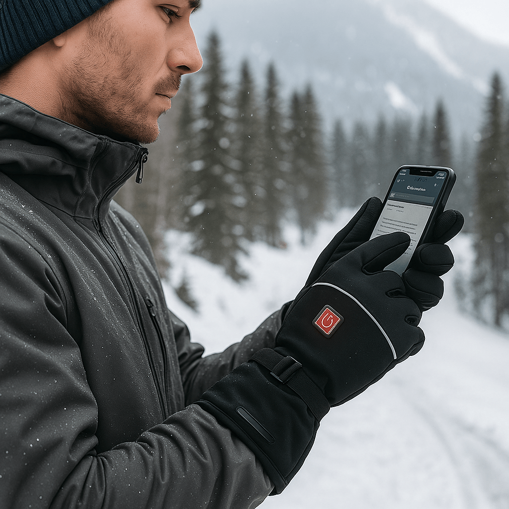 Sähkölämmitettävät Hanskat – Vedenpitävät & Kosketusnäyttöystävälliset - EmiyoSuomi - Lämmitettävät käsineet