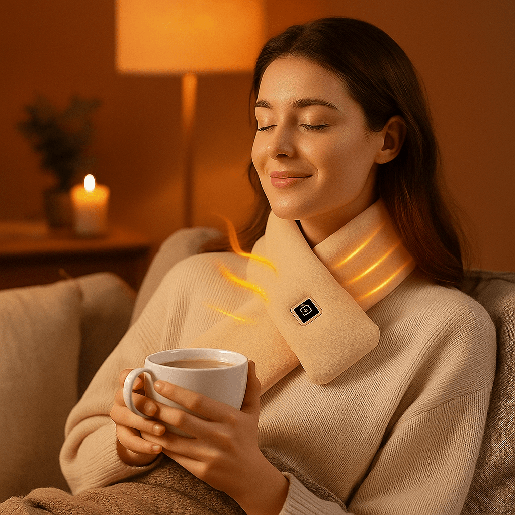 Sähkölämmitteinen Huivi Talveksi 3 Lämpötilaa - EmiyoSuomi - Huivit