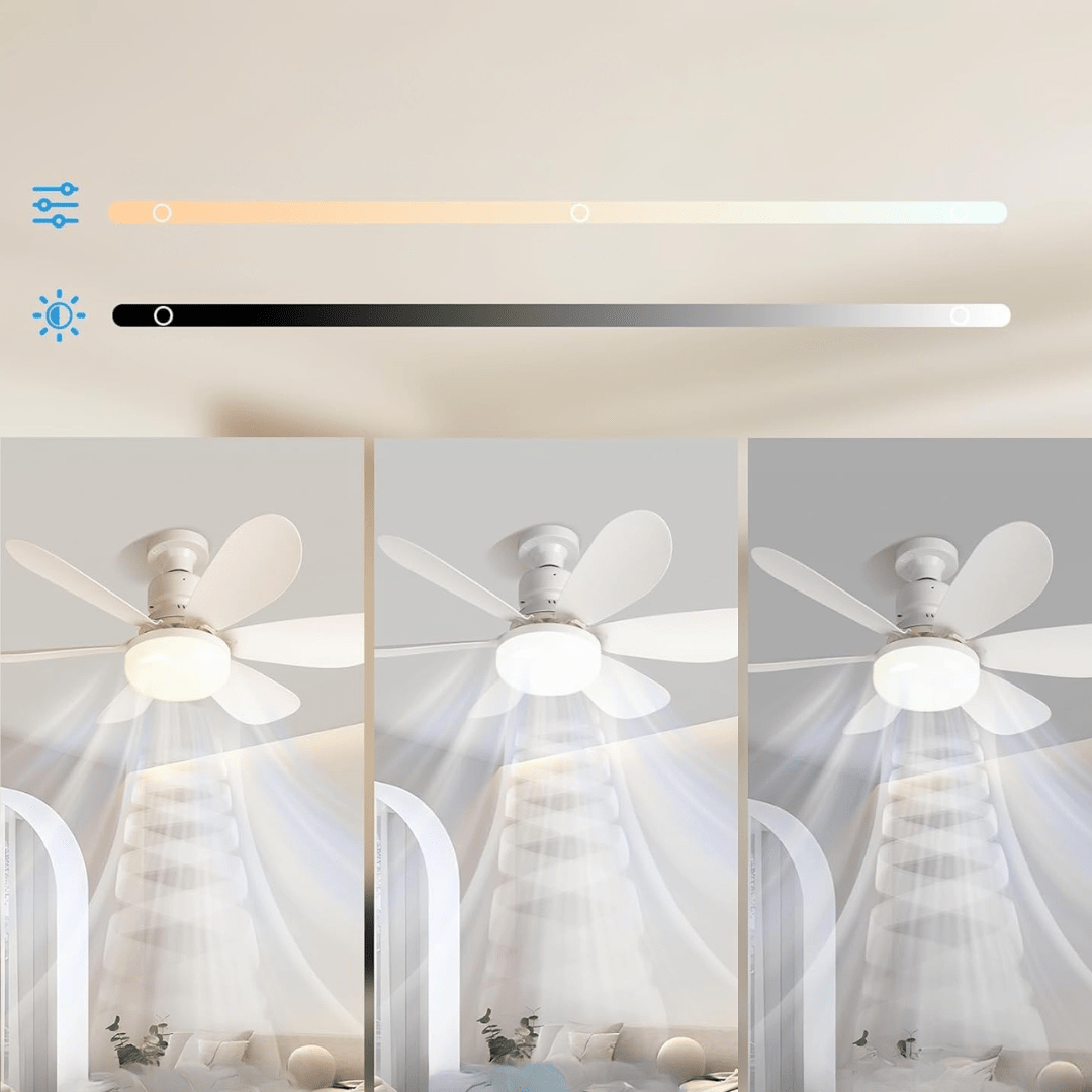 Sähkötuuletin säädettävällä LED - valaistuksella - EmiyoSuomi - jäähdytys
