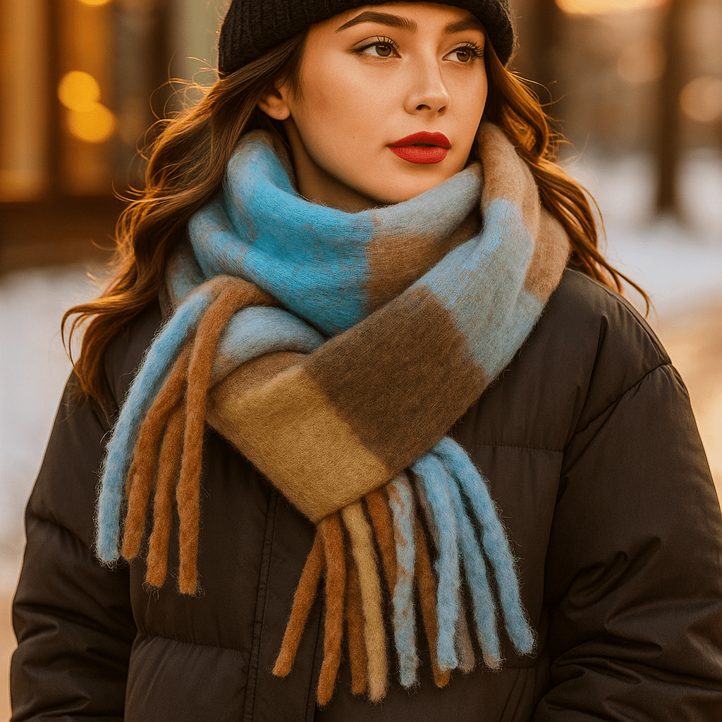 Scarvello – Paksu ja Värikäs Villahuivi - EmiyoSuomi - Huivit