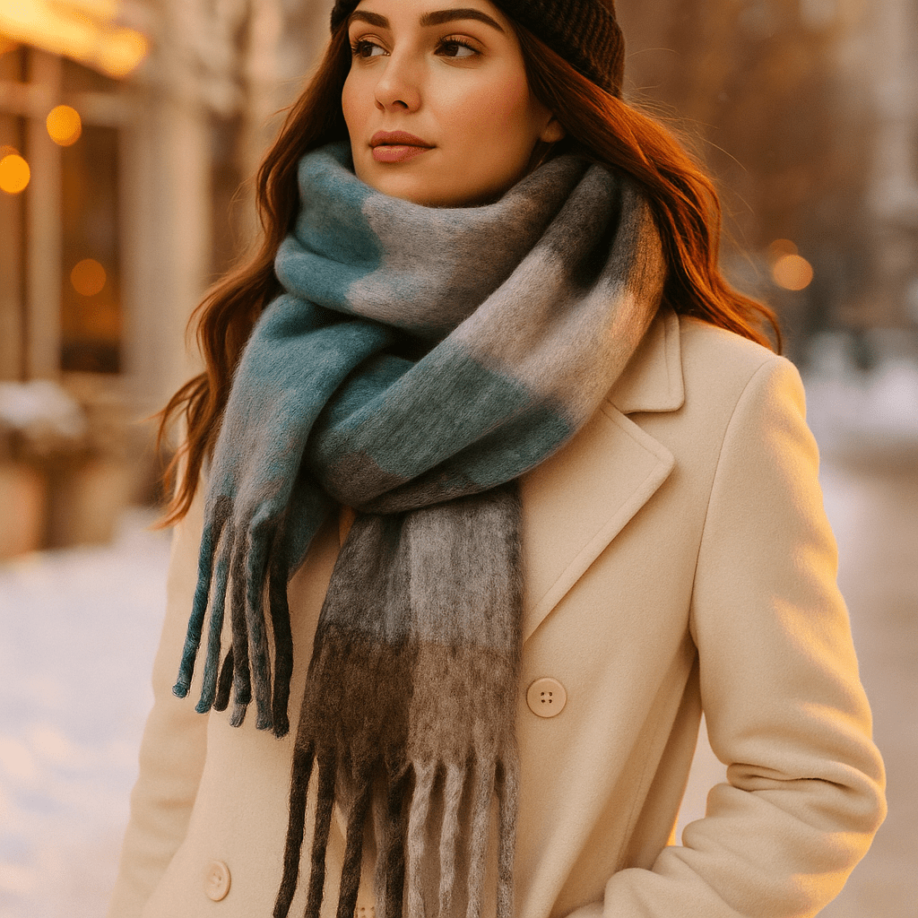 Scarvello – Paksu ja Värikäs Villahuivi - EmiyoSuomi - Huivit