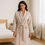 SereniLuxe – Waffle - kangasta valmistettu huppu ylellisellä mukavuudella - EmiyoSuomi - Kylpytakit