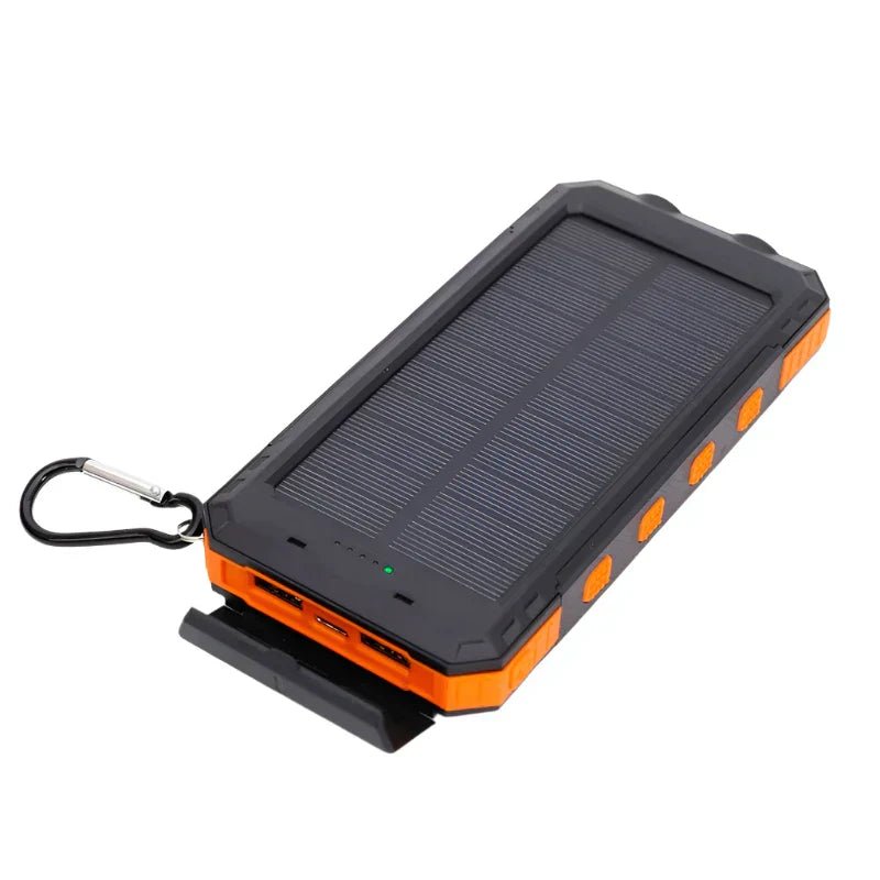 SolarCharge Pro Aurinkopankki taskulampulla - EmiyoSuomi - Leirintäalue