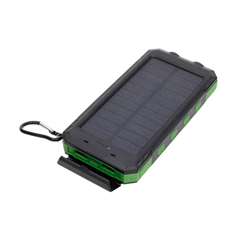 SolarCharge Pro Aurinkopankki taskulampulla - EmiyoSuomi - Leirintäalue