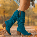 Stilla - Aito Nahka Cowboy - kengät - Kestäviä & Tyylikkäitä - EmiyoSuomi - Saappaat Nainen