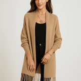 Stilla Cardigan Frilloilla - Pehmeä Mukavuus - Uniikki Design - EmiyoSuomi - Neuleet