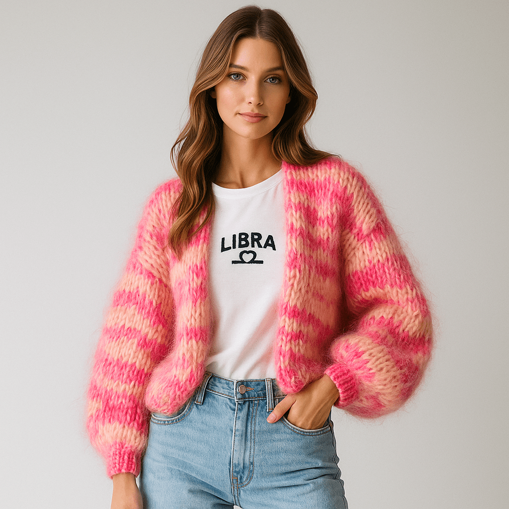 Stilla - Monivärinen Cozy Cardigan - Pehmeä Tyyli & Mukavuus - EmiyoSuomi - Neuleet