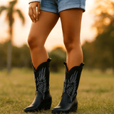 Stilla - Nahkainen Cowboy - saappaat Pehmeällä Vuorilla - Mukavuus - EmiyoSuomi - Saappaat Nainen