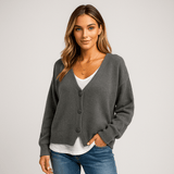 Stilla Rentopaita - Pehmeä Villa - sekoitus - V - kaula - aukko - EmiyoSuomi - Neuleet