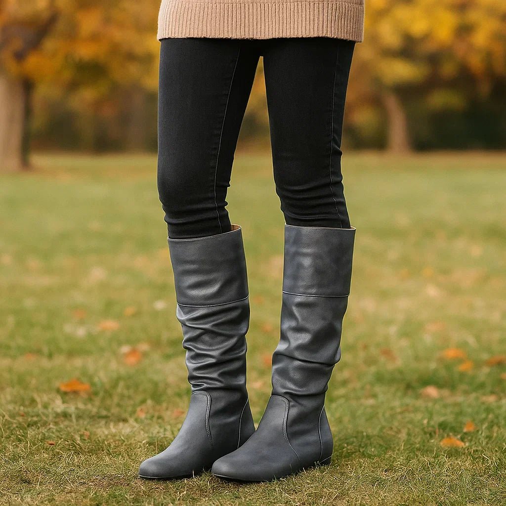 Stilla Saappaat Naisille - Matala Korko - Mukavuus & Tyyli - EmiyoSuomi - Saappaat Nainen