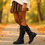 Stilla Tasaiset Saappaat - Solki & Nauhat - Mukavuus & Tyylit - EmiyoSuomi - Saappaat Nainen