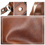 Suuri naisten nahkakassi - Tyylikäs & Tilava - EmiyoSuomi - Käsilaukku