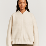 Sylvi - Yliulottuva bomber - takki - Napit - Mukava & Tyylikäs - EmiyoSuomi - Bomberjacket - Nainen