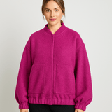 Sylvi - Yliulottuva bomber - takki - Napit - Mukava & Tyylikäs - EmiyoSuomi - Bomberjacket - Nainen