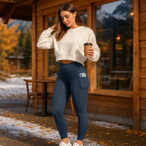 Dame varme formende leggings – foret og elastiske