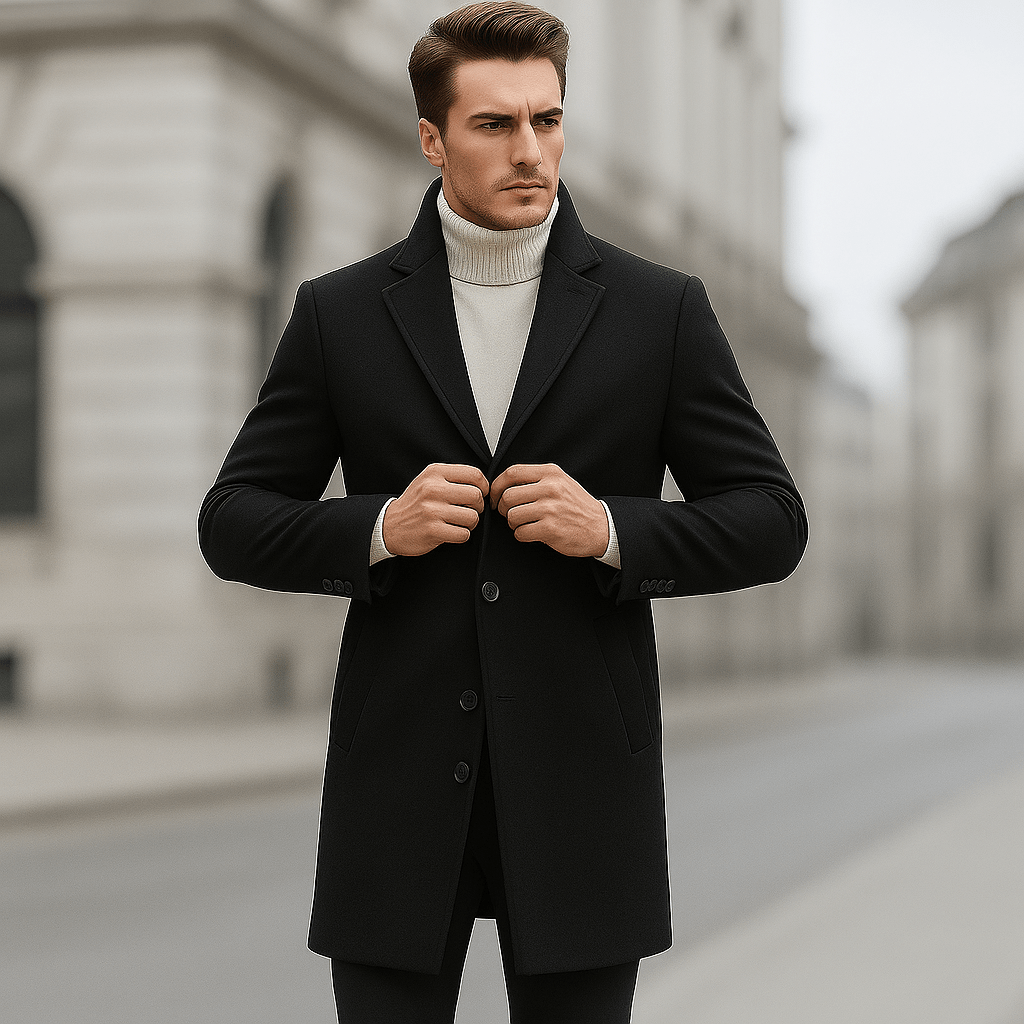 Terrence - Lämmin Villakangastakki Miehille - Mukavuus ja Tyylitietoisuus - EmiyoSuomi - Takit - Miehet