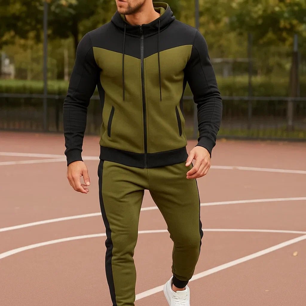 Trendikäs Mies Dres ProMotion - Urheilullinen Setti - Huppari Housut - EmiyoSuomi - Verkkapuku