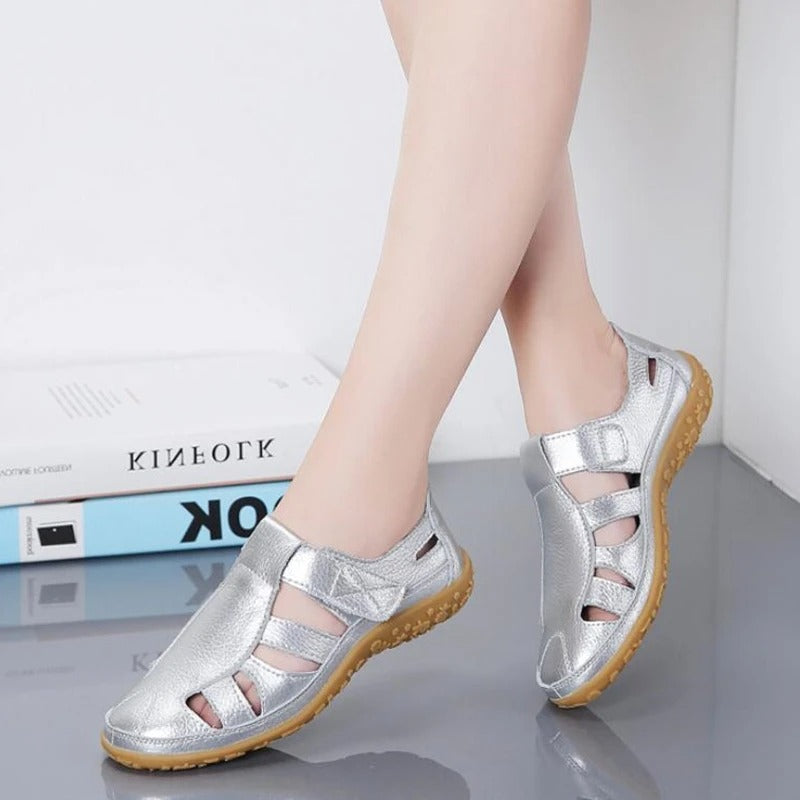 Nahka Rento - Naisten Kesäsaappaat-Ortopediset kengät-EmiyoSuomi