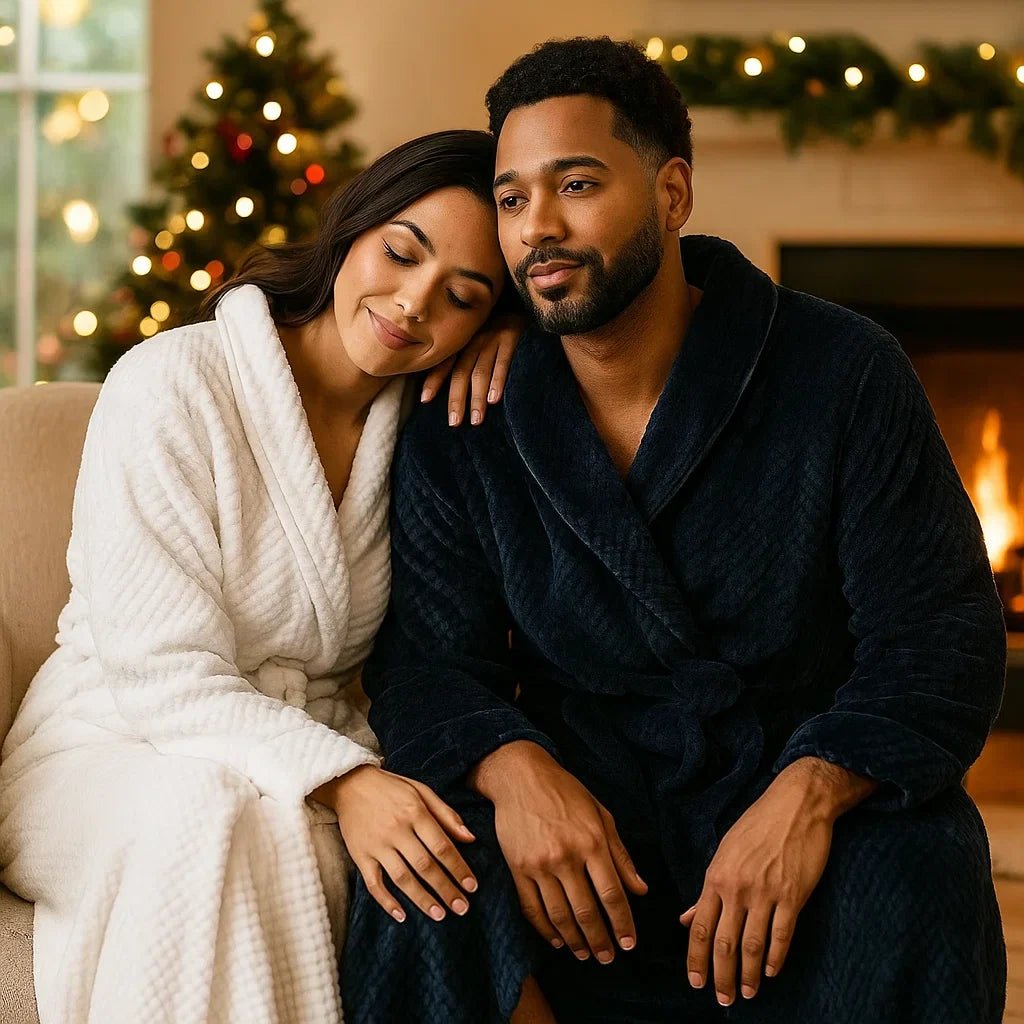 Velura Luxe – Tyylikäs Fleece - kylpytakki Huipputason Mukavuudella - EmiyoSuomi - Kylpytakit