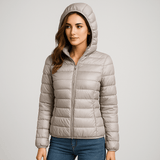 Vesi - ja tuulenpitävä takki - Eristeenä valkoiset hanhenhöyhenet - EmiyoSuomi - Naisten liivi