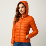 Vesi - ja tuulenpitävä takki - Eristeenä valkoiset hanhenhöyhenet - EmiyoSuomi - Naisten liivi