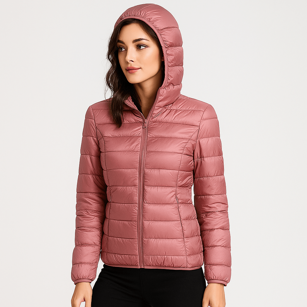 Vesi - ja tuulenpitävä takki - Eristeenä valkoiset hanhenhöyhenet - EmiyoSuomi - Naisten liivi