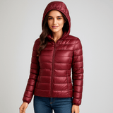 Vesi - ja tuulenpitävä takki - Eristeenä valkoiset hanhenhöyhenet - EmiyoSuomi - Naisten liivi