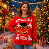 Vivano - Naisten Jouluneule - Viihtyisä - Tyylikäs - Lämmin - EmiyoSuomi - Joulupuserot