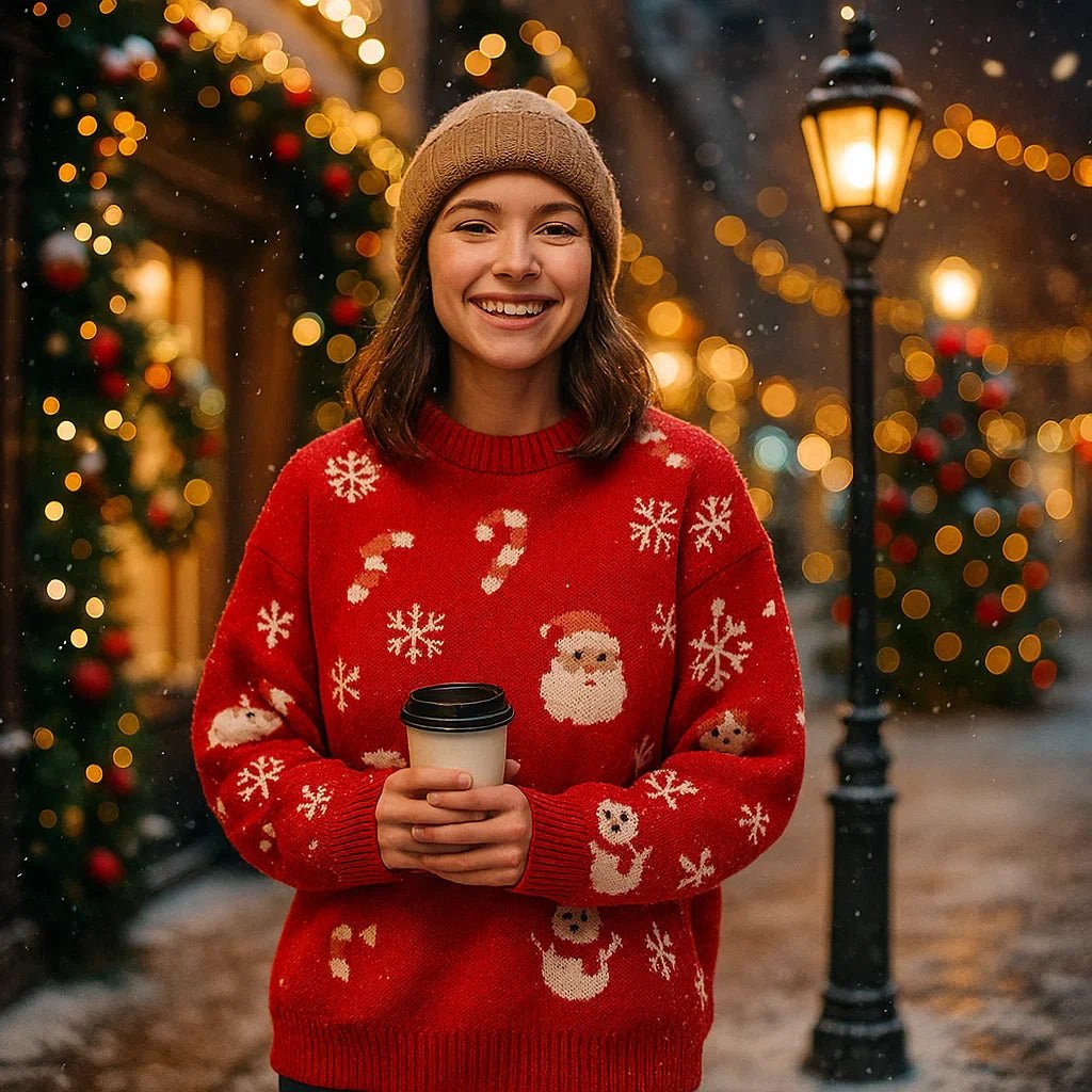 Vivano – Naisten Joulupaita – Tyylikäs – Mukava – Laadukas - EmiyoSuomi - Joulupuserot