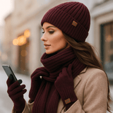 Yhdistelmäpipo, huivi ja hanskat – Tyylikäs lämpömukavuus - EmiyoSuomi - Huivit