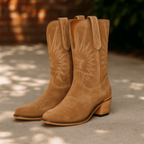 Yna - Vintage brodeeratut saappaat - Uniikki tyyli ja mukavuus - EmiyoSuomi - Saappaat Nainen