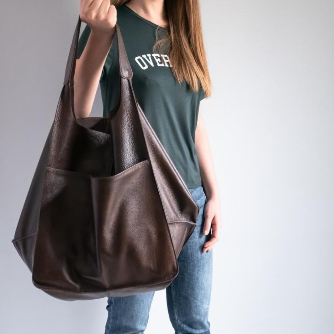 Beverly | Ylisuuri viikonloppunahkainen käsilaukku-EmiyoSuomi