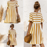 Emilia | Raidallinen Kesämekko-Mekot-EmiyoSuomi