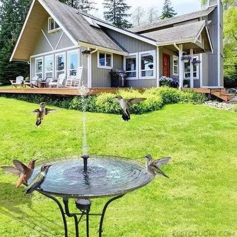 Emiyo Solar Fountain | Luo puutarhaan rentouttava ilmapiiri-EmiyoSuomi