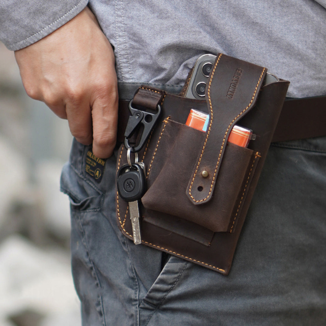 Carrie | Aito nahkainen puhelinlaukku-EmiyoSuomi