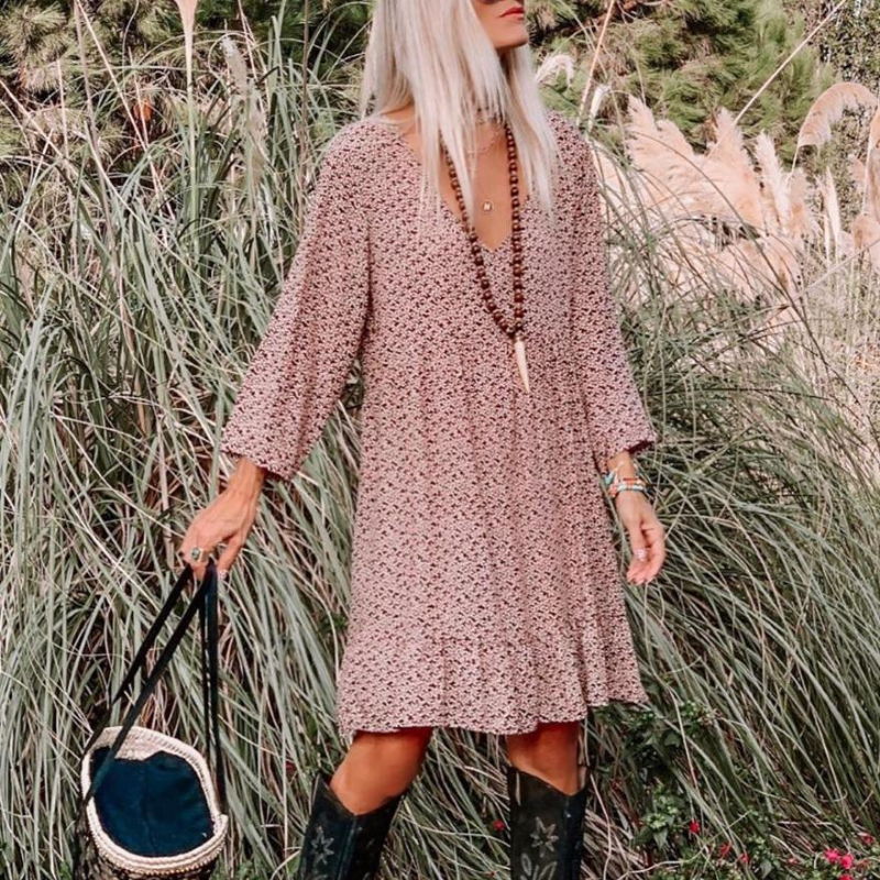 Precious | Painettu minimekko-Clothing-EmiyoSuomi