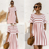 Emilia | Raidallinen Kesämekko-Mekot-EmiyoSuomi